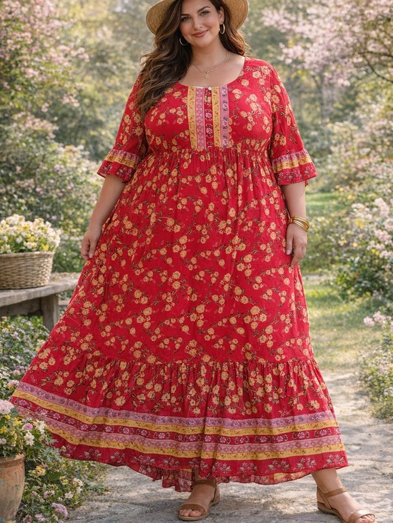 Suzanne Betro Dresses & Skirts - NWT Suzanne Betro Boho Floral Tiered Maxi Dress 100% Rayon Spring Summer Flowy